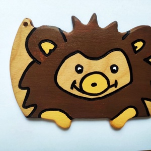 Kétoldalú ajtótábla gyerekszobába - sünis, Otthon & Életmód, Dekoráció, Ajtó- és ablak dekoráció, Ajtótábla, Famegmunkálás, Festett tárgyak, MESKA