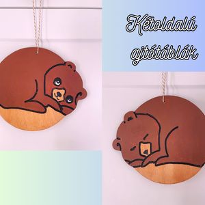 Kétoldalú ajtótábla gyerekszobába - macis, Otthon & Életmód, Dekoráció, Ajtó- és ablak dekoráció, Ajtótábla, Famegmunkálás, Festett tárgyak, MESKA