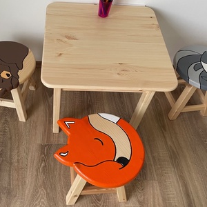 Állatfigurás szék + asztal szett - AnimalWorld by MAkids Design - Meska.hu