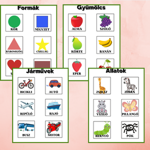 Kicsiknek szókártyák , Művészet, Grafika & Illusztráció, Digitális, Fotó, grafika, rajz, illusztráció, MESKA