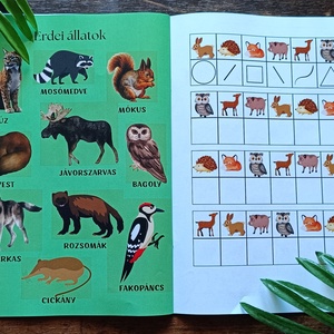 Ismerkedjünk az állatokkal foglalkoztató füzet  - művészet - grafika & illusztráció - digitális - Meska.hu