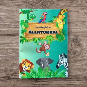 Ismerkedjünk az állatokkal foglalkoztató füzet , Művészet, Grafika & Illusztráció, Digitális, Mindenmás, MESKA