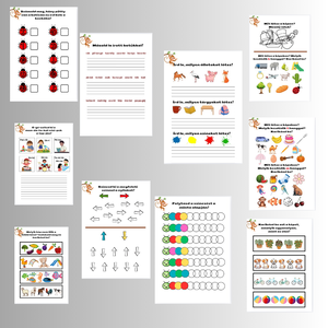 1. osztályos foglalkoztató füzet  - művészet - grafika & illusztráció - digitális - Meska.hu