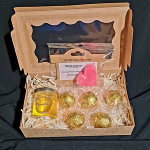 Valentin-napi boldogságbox - élelmiszer - édesség - kézműves csokoládé - Meska.hu