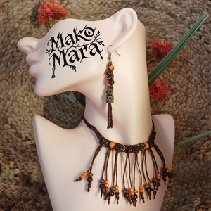 Olangi Warrior fülbevaló  - ékszer - fülbevaló - lógó fülbevaló - Meska.hu