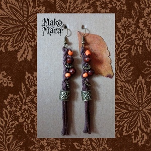 Olangi Warrior fülbevaló  - ékszer - fülbevaló - lógó fülbevaló - Meska.hu