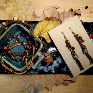 Olangi Warrior fülbevaló  - ékszer - fülbevaló - lógó fülbevaló - Meska.hu