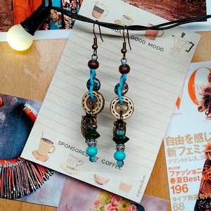 Metkayina Feast fülbevaló  - ékszer - fülbevaló - lógó fülbevaló - Meska.hu