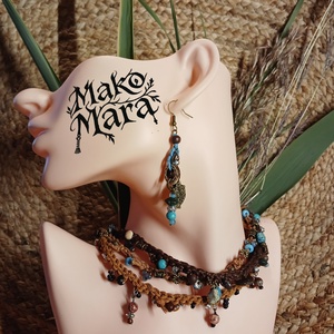 Metkayina Feast fülbevaló  - ékszer - fülbevaló - lógó fülbevaló - Meska.hu