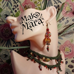 Enid's Play Day fülbevaló  - ékszer - fülbevaló - lógó fülbevaló - Meska.hu