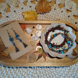 Metkayina Feast fülbevaló  - ékszer - fülbevaló - lógó fülbevaló - Meska.hu