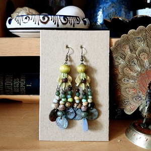 Tayrangi Jungle fülbevaló  - ékszer - fülbevaló - lógó fülbevaló - Meska.hu