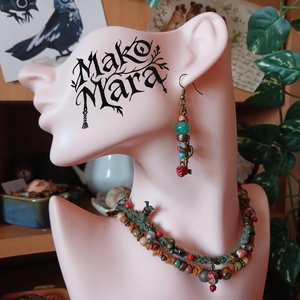 Priscilla fülbevaló  - ékszer - fülbevaló - lógó fülbevaló - Meska.hu