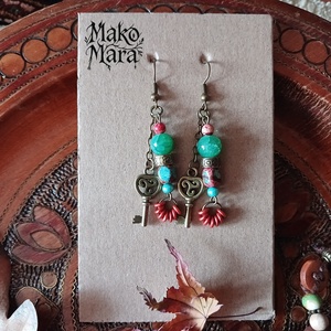 Priscilla fülbevaló  - ékszer - fülbevaló - lógó fülbevaló - Meska.hu