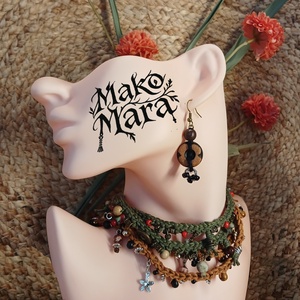 Hanti Warrior fülbevaló  - ékszer - fülbevaló - lógó fülbevaló - Meska.hu