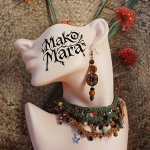 Hanti Carnival fülbevaló  - ékszer - fülbevaló - lógó fülbevaló - Meska.hu