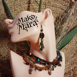 Omatikaya Warrior  fülbevaló  - ékszer - fülbevaló - lógó fülbevaló - Meska.hu