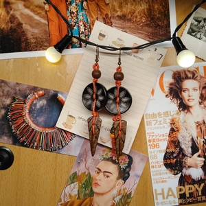 Olangi Sunday  fülbevaló  - ékszer - fülbevaló - lógó fülbevaló - Meska.hu