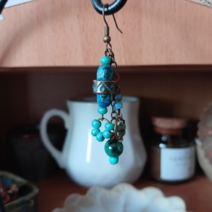 Messalina fülbevaló  - ékszer - fülbevaló - lógó fülbevaló - Meska.hu