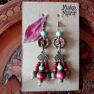 Cesarina fülbevaló  - ékszer - fülbevaló - lógó fülbevaló - Meska.hu