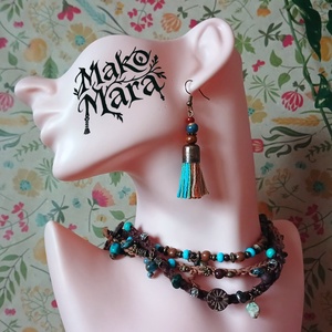 Chandarli fülbevaló  - ékszer - fülbevaló - lógó fülbevaló - Meska.hu