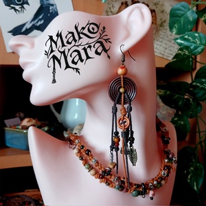 Olangi Tiretu szett, fülbevaló és karkötő - ékszer - ékszerszett - Meska.hu