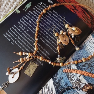 Metkayina Tiretu szett, fülbevaló és nyaklánc - ékszer - ékszerszett - Meska.hu