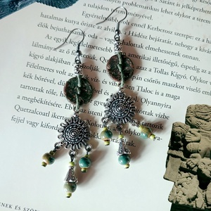 Cercei fülbevaló , Ékszer, Fülbevaló, Lógó fülbevaló, Gyöngyfűzés, gyöngyhímzés, Fémmegmunkálás, MESKA