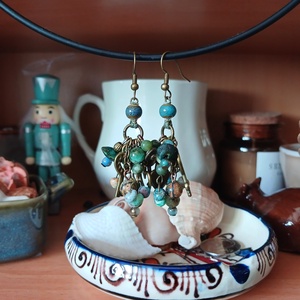 Tawkami Pebbles fülbevaló  - ékszer - fülbevaló - lógó fülbevaló - Meska.hu