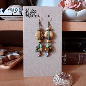 Tawkami Stones fülbevaló  - ékszer - fülbevaló - lógó fülbevaló - Meska.hu