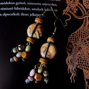 Tawkami Stones fülbevaló  - ékszer - fülbevaló - lógó fülbevaló - Meska.hu