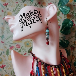 Boudicca fülbevaló - ékszer - fülbevaló - lógó fülbevaló - Meska.hu