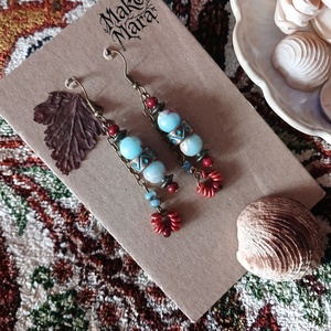 Boudicca fülbevaló - ékszer - fülbevaló - lógó fülbevaló - Meska.hu