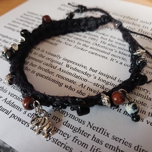 Wednesday karkötő (nagy) - ékszer - karkötő - charm karkötő - Meska.hu