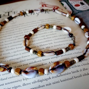 Navi Fisher unisex kagylós szett, nyaklánc és karkötő - ékszer - ékszerszett - Meska.hu