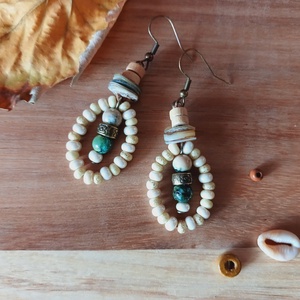 Wakanda Chic fülbevaló , Ékszer, Fülbevaló, Lógó fülbevaló, Gyöngyfűzés, gyöngyhímzés, Fémmegmunkálás, MESKA