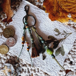 Mirkwood kulcstartó és táskadísz, Táska & Tok, Kulcstartó & Táskadísz, Kulcstartó, Csomózás, Horgolás, MESKA