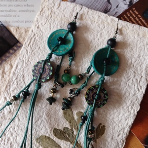 Omatikaya Jungle fülbevaló  - ékszer - fülbevaló - lógó fülbevaló - Meska.hu