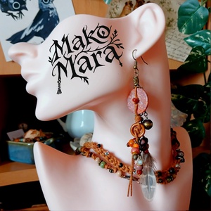 Tayrangi Vines fülbevaló  - ékszer - fülbevaló - lógó fülbevaló - Meska.hu