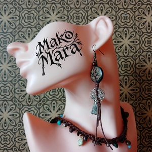 Omatikaya Vines fülbevaló  - ékszer - fülbevaló - lógó fülbevaló - Meska.hu