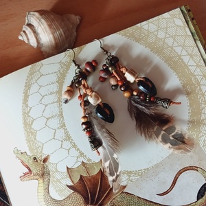 Tayrangi Wings fülbevaló  - ékszer - fülbevaló - lógó fülbevaló - Meska.hu