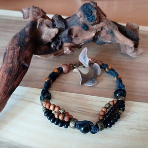 Black Viper karkötő - ékszer - karkötő - fonott karkötő - Meska.hu