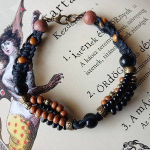 Black Viper karkötő - ékszer - karkötő - fonott karkötő - Meska.hu