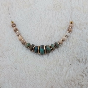 Eredeti tibeti Türkiz köves makramé nyakék - ékszer - nyaklánc - nyakpánt, gallér - Meska.hu