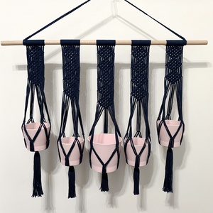 Makramé 5-ös virágtartó - Meska.hu Makramé 5-ös virágtartó - Meska.hu