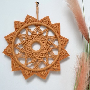 Makramé falidísz - mandala - Meska.hu