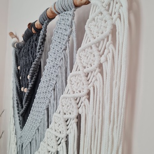 Makramé fali dísz - otthon & életmód - dekoráció - fali és függő dekoráció - függődísz - Meska.hu