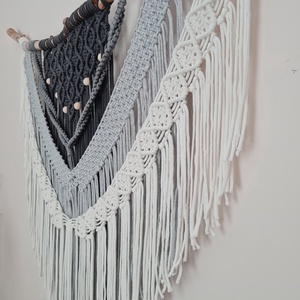 Makramé fali dísz - otthon & életmód - dekoráció - fali és függő dekoráció - függődísz - Meska.hu