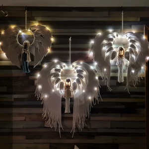 Makramé angyal - karácsony - karácsonyi lakásdekoráció - karácsonyi lakásdíszek - Meska.hu