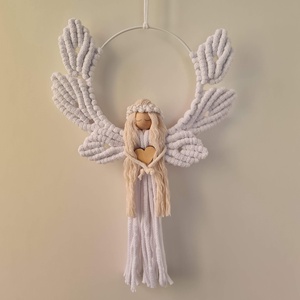 Makramé angyal - Meska.hu